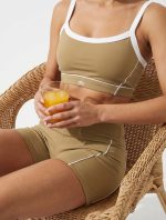 ست نیم تنه شلوارک alo 8311