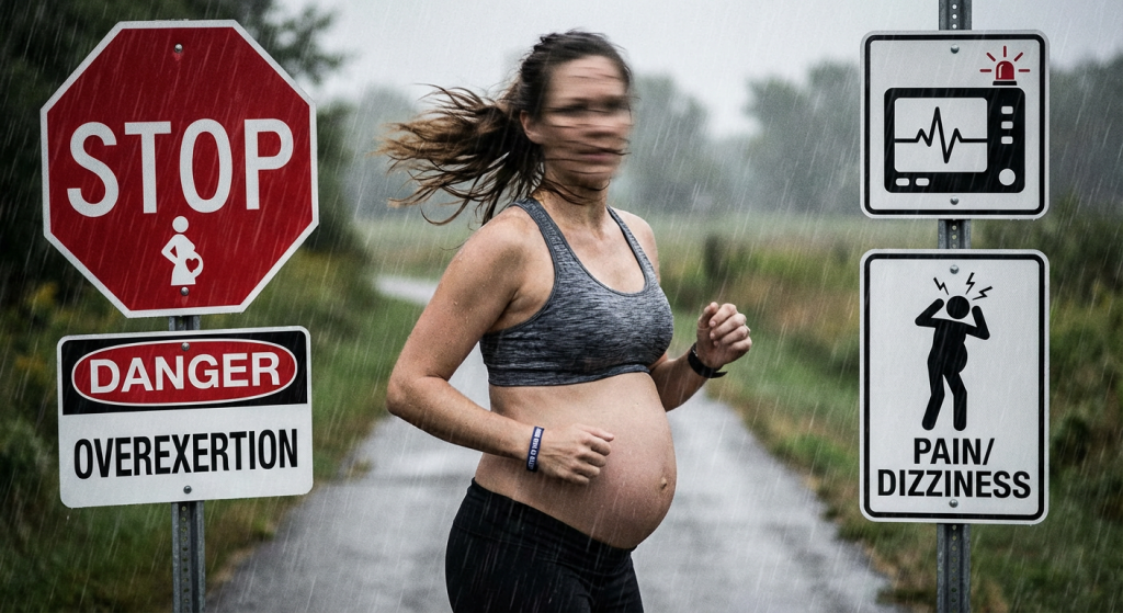 نشانه‌های هشداردهنده برای توقف ورزش در زمان بارداری
